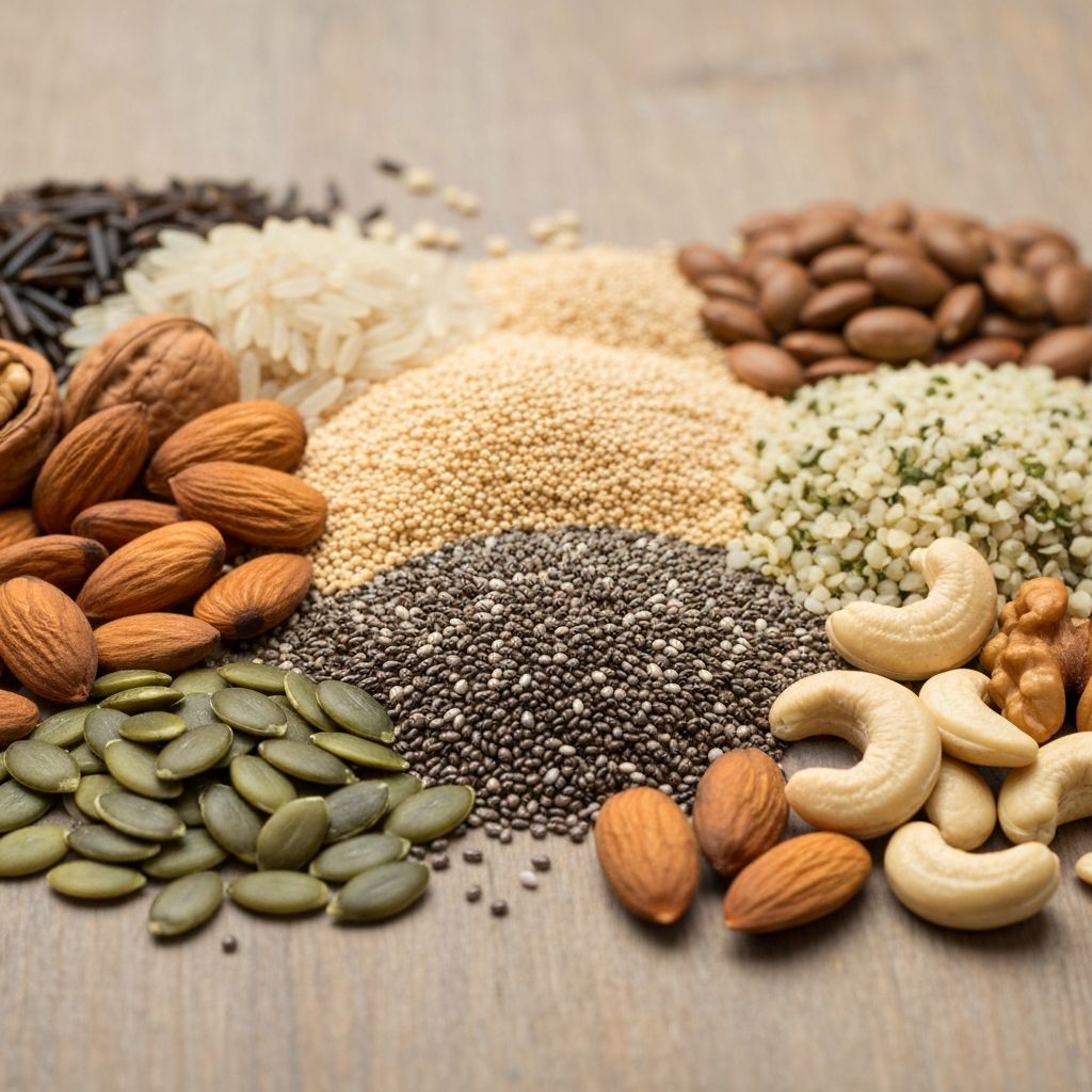 Biji-bijian dan kacang-kacangan alami